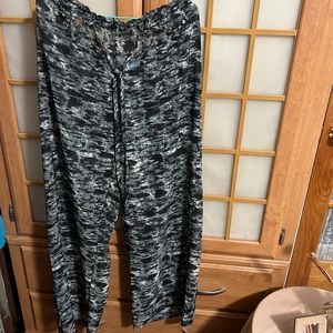 Luxe By Lisa Vogel Women's Cover Up Pants transparent SZ L